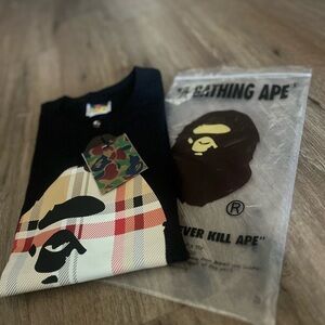 Black Graphic T-Shirt with Ape Design